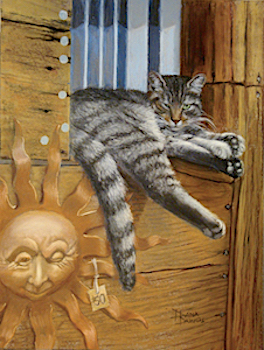 Cat in Niche - Priceless!